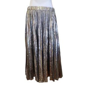 NWT Michael Kors Metallic Accordion Skirt